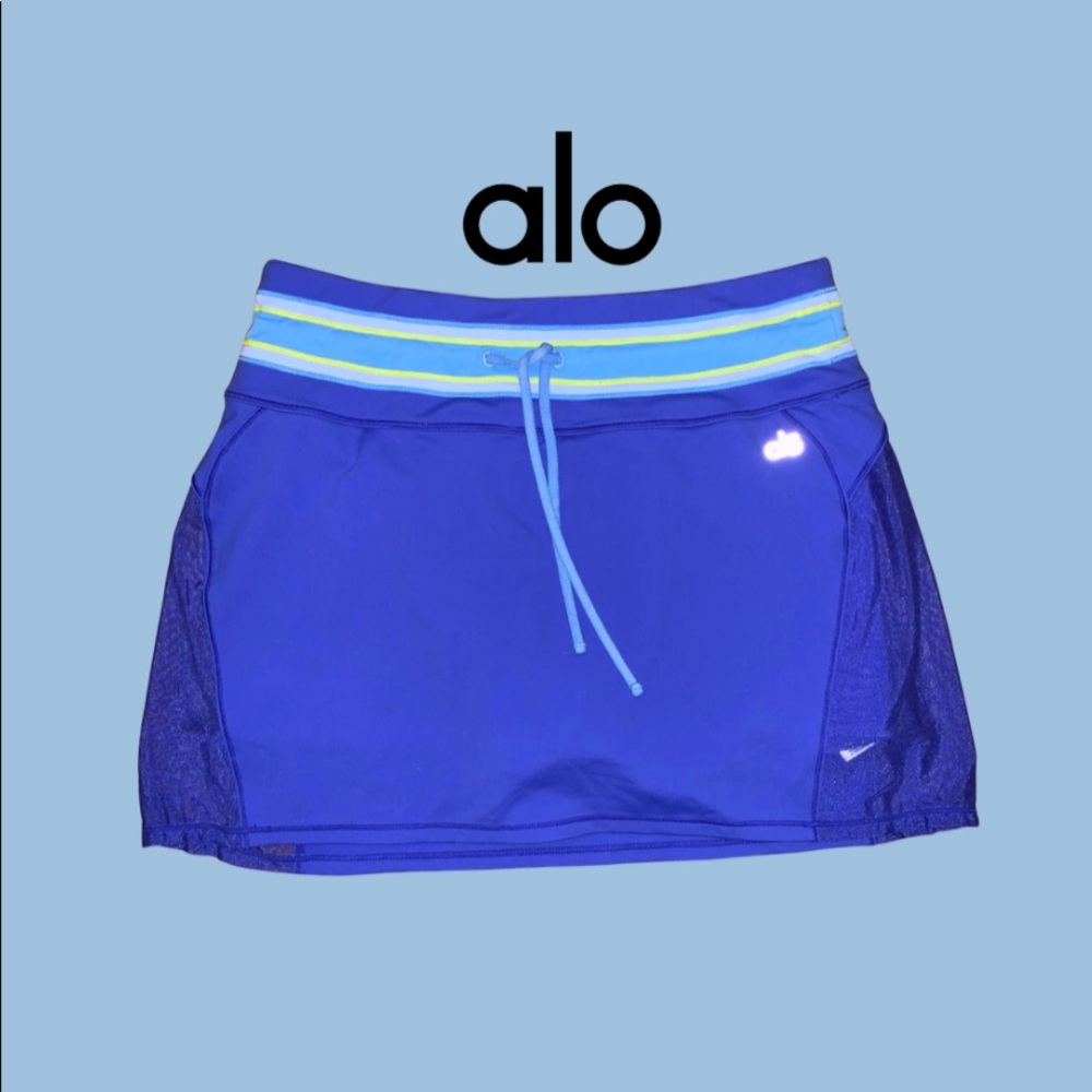 ALO Yoga Blue Mini Skirt